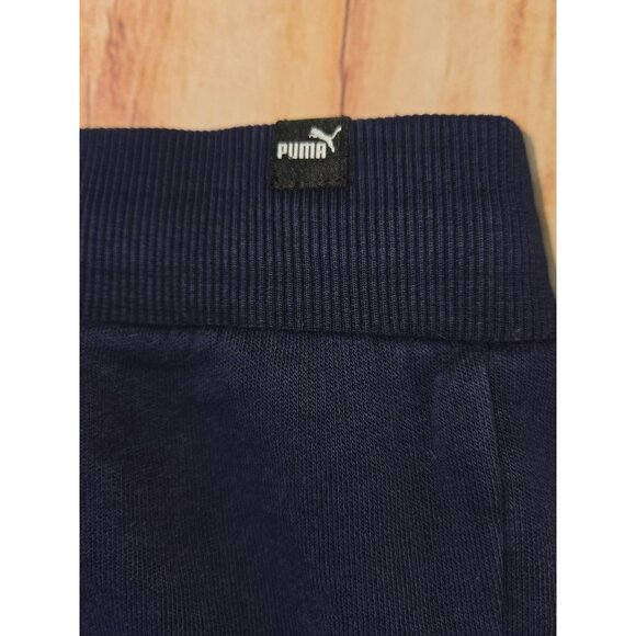 Puma Navy Blue & Green Cotton Blend Joggers Small - Picture 7 of 9